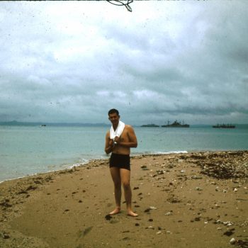 Dennis swimming in Okinawa