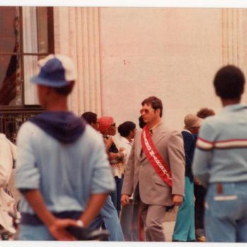 Dennis as "Parade Grand Marshal"  in his hometown of Stamford , CT, circa 1981