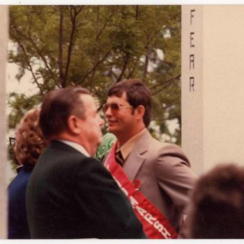 Dennis as "Parade Grand Marshal"  in his hometown of Stamford , CT, circa 1981