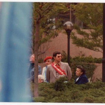 Dennis as "Parade Grand Marshal"  in his hometown of Stamford , CT, circa 1981